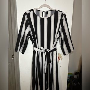 SHEIN STRIPE MIDI DRESS 2X